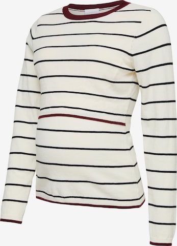 Pull-over MAMALICIOUS en blanc : devant