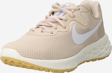 NIKE Running shoe 'Revolution 6 Next Nature' in Beige: front