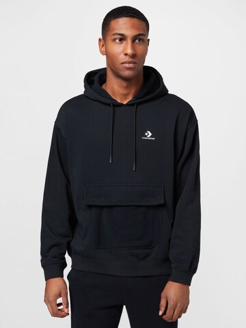 CONVERSE Sweatshirt in Schwarz: predná strana