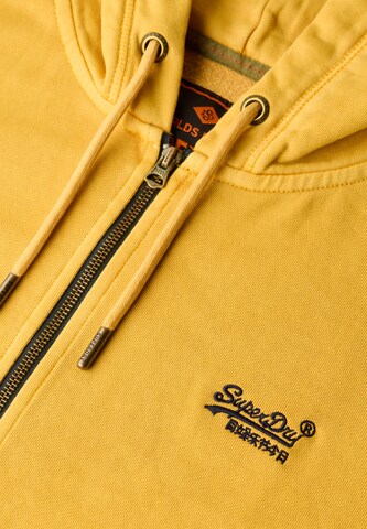 Veste de survêtement 'Essential' Superdry en jaune