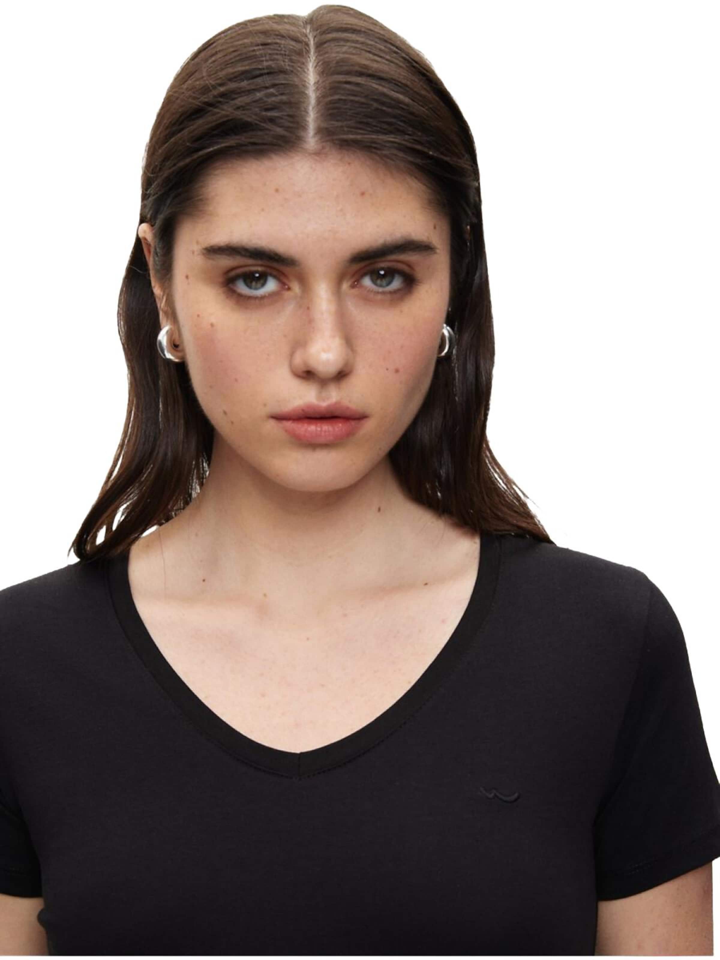 Maglietta 'LTB Jeans Damen-T-Shirt mit V-Ausschnitt' di LTB Jeans in nero