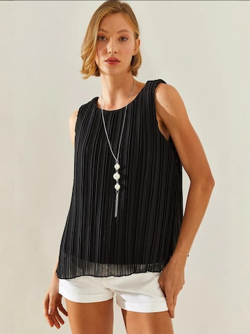 Bianco Lucci Blouse in Zwart