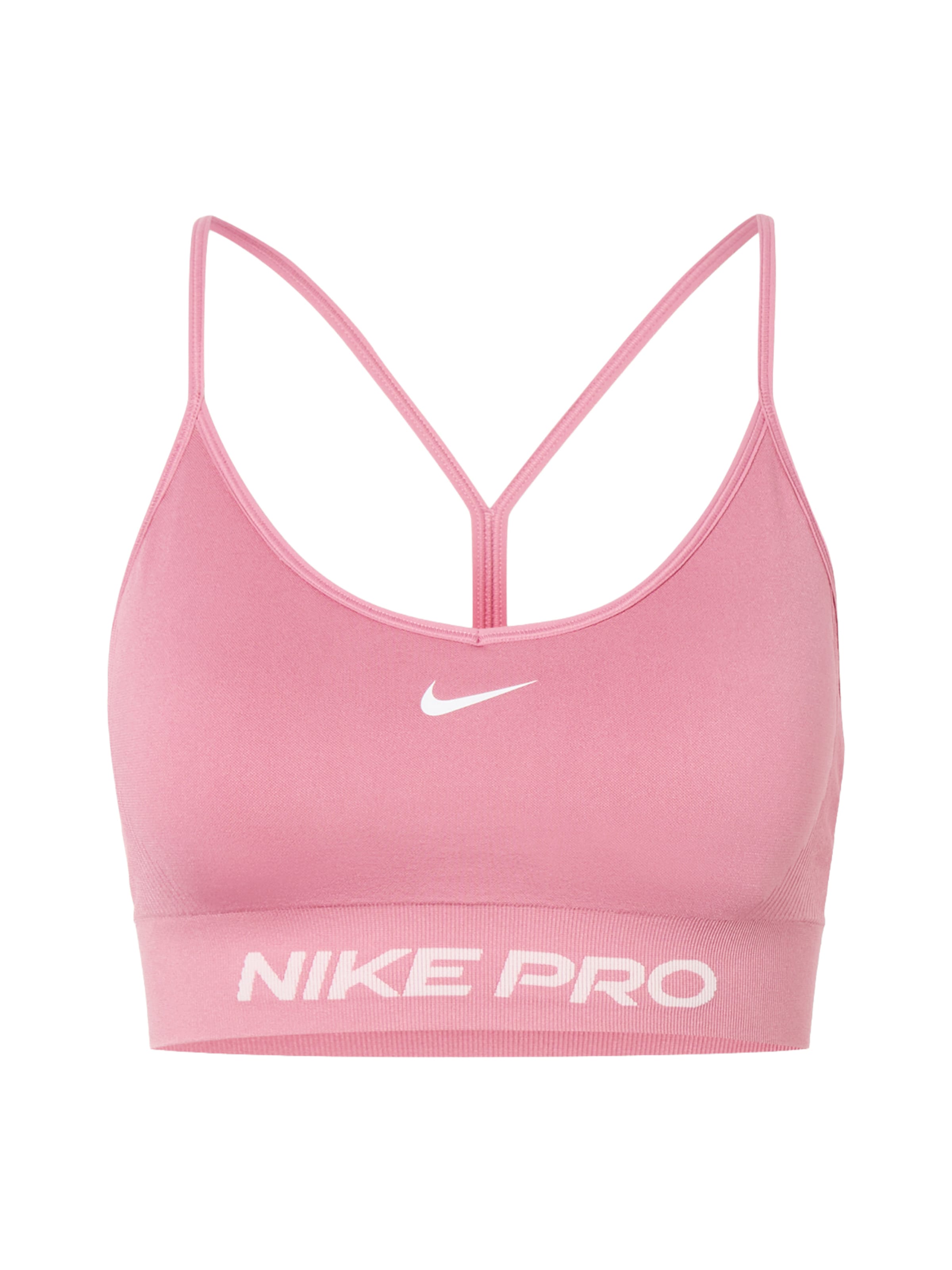 NIKE - Soutien Bustier Soutien de desporto 'Nike Pro' em rosa: frente