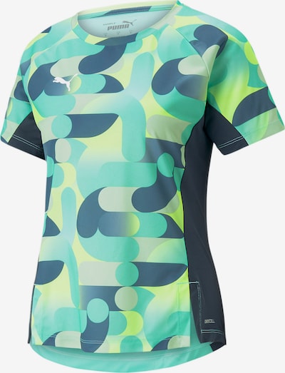 PUMA Sportshirt 'Blaze' in navy / grau / mint / neongrün, Produktansicht