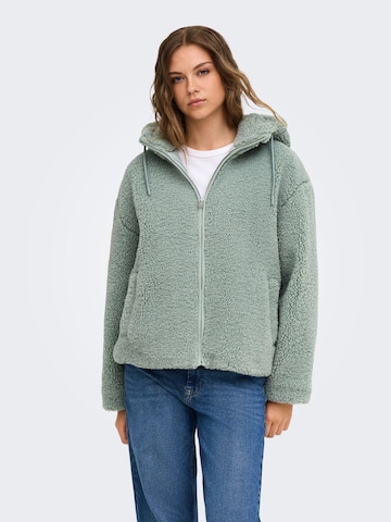 Giacca di pile 'ONLASPEN' di ONLY in verde: frontale