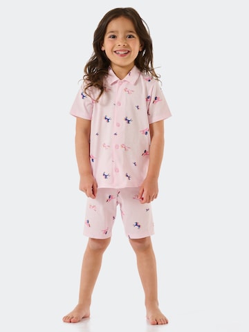 Pyjama 'Girls World' SCHIESSER en rose