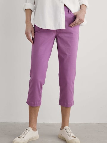 Coupe slim Pantalon 'Albert Quay' Seasalt Cornwall en violet : devant