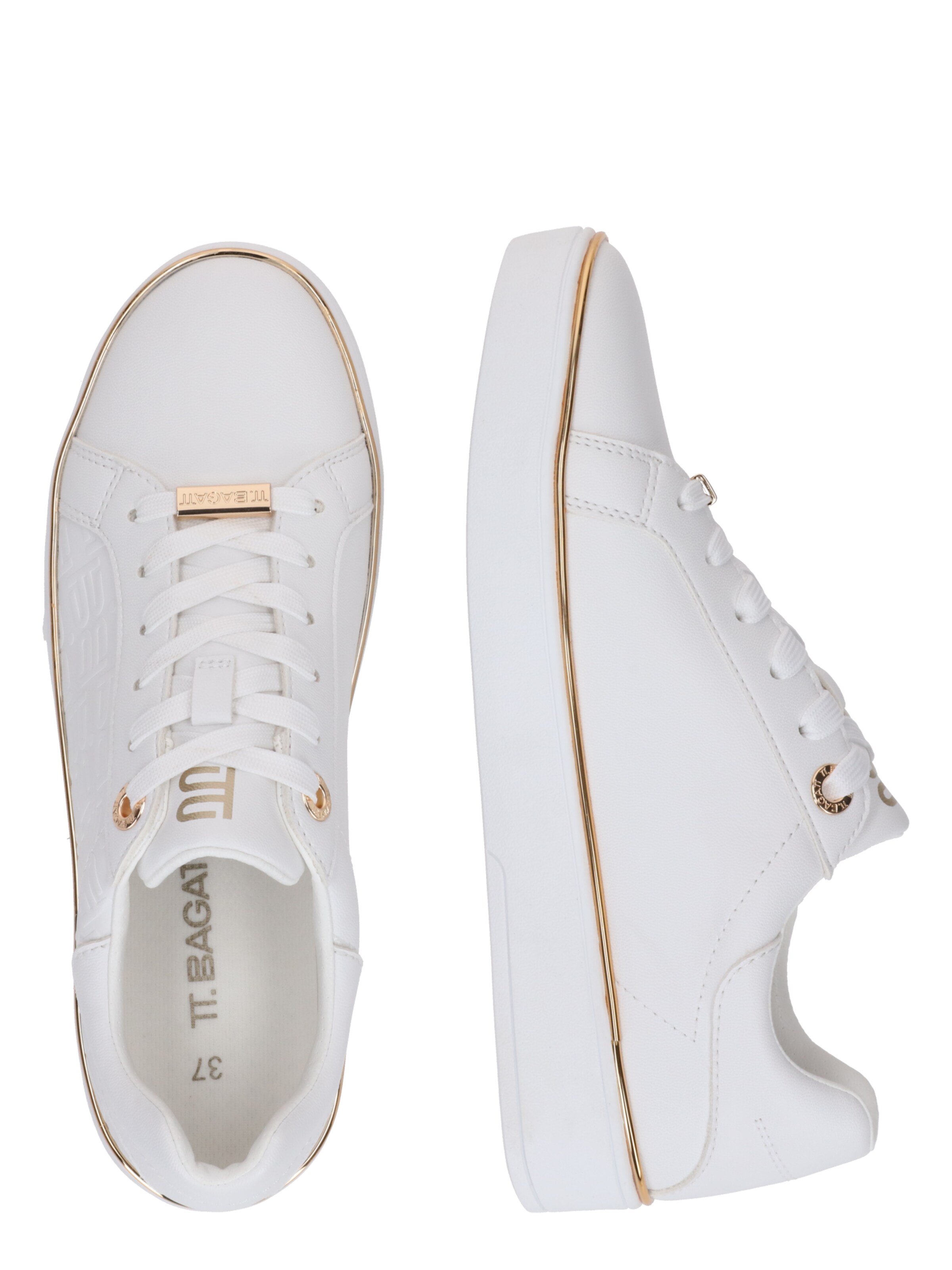 TT. BAGATT Platform trainers in White