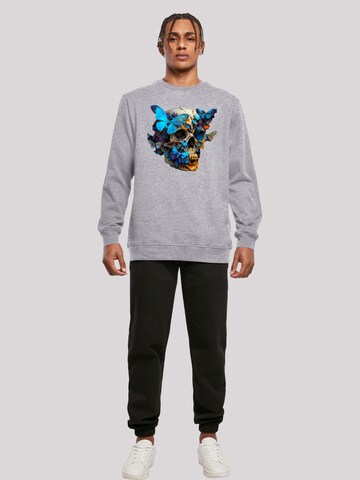 F4NT4STIC Sweatshirt 'Schmetterling' in Grau