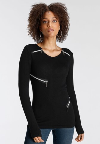 BRUNO BANANI Sweater in Black: front