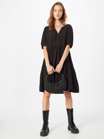 Robe-chemise QS en noir