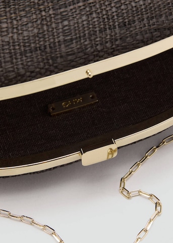 MANGO Clutch 'Monir' in Braun