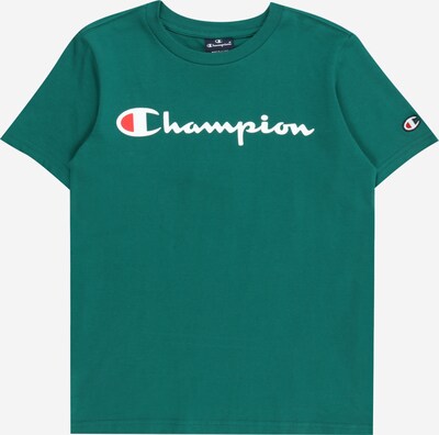 Champion Authentic Athletic Apparel Тениска в нейви синьо / тъмнозелено / ярко червено / бяло, Преглед на продукта