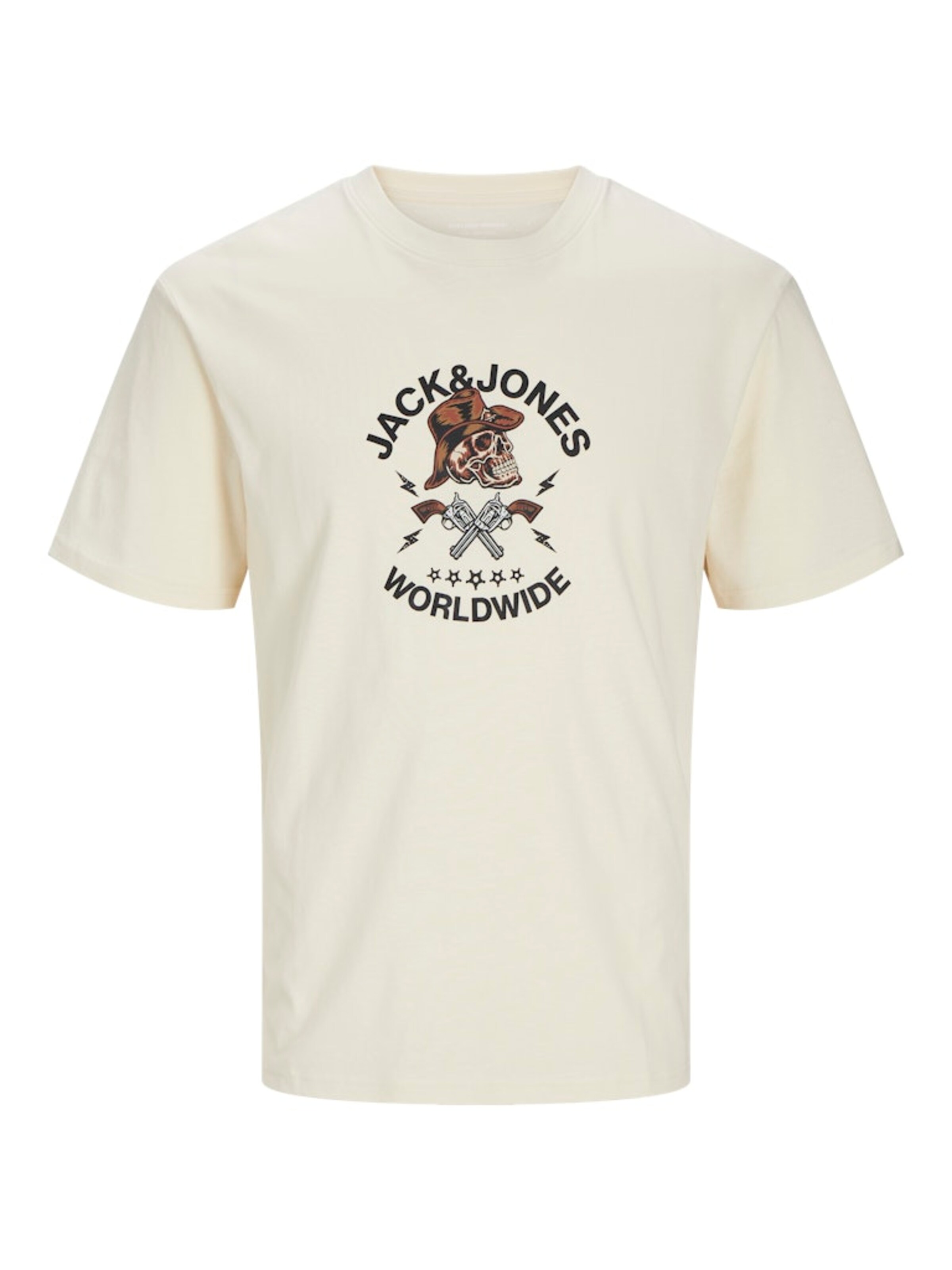 JACK & JONES Shirt 'JORSeven' in Beige: voorkant