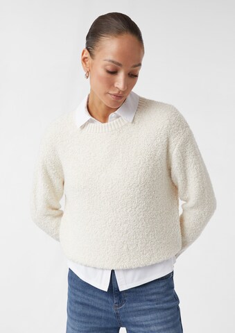 Pull-over comma casual identity en beige : devant