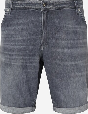 Jack & Jones Plus - Regular Calças de ganga 'RICK FOX' em cinzento: frente