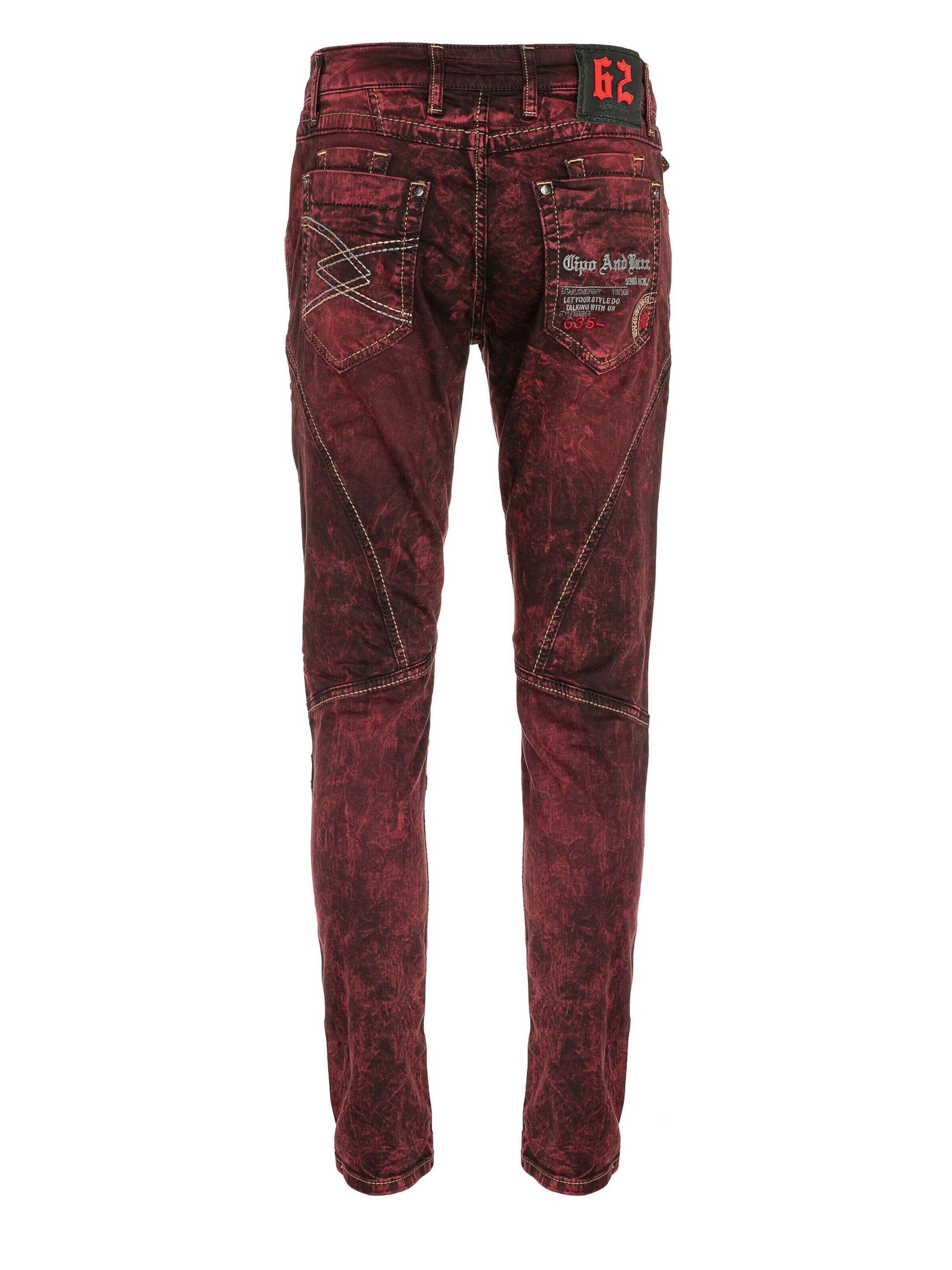 CIPO & BAXX Slim fit Jeans in Red