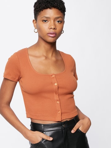 ABOUT YOU Shirt 'Samara' in Brown: front