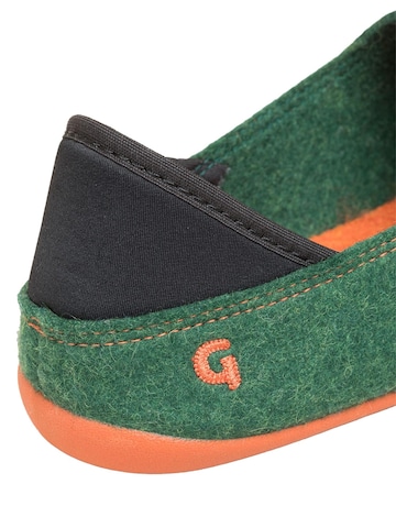 Gottstein Classic Flats 'Wool Slip-On' in Green