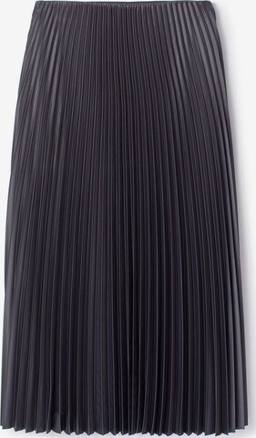 Touché Privé Rock 'Pleated Skirt' in Grau: Vorderseite