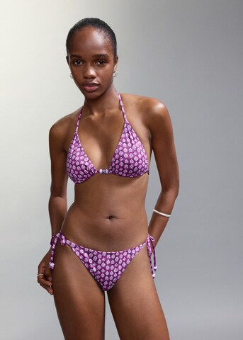 MANGO TEEN Triangle Bikini 'Natalia' in Purple: front