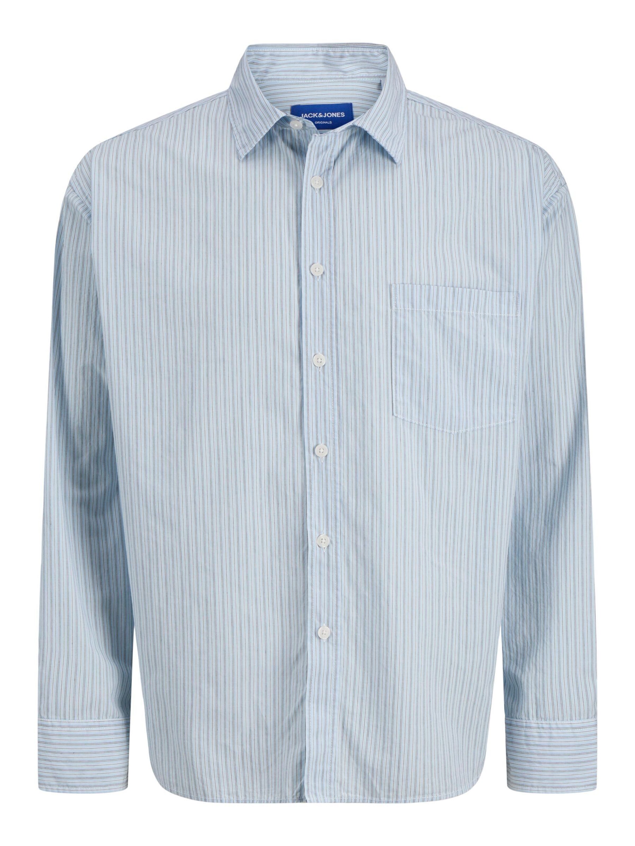 Jack & Jones Junior Chemise en bleu-gris, Vue avec produit