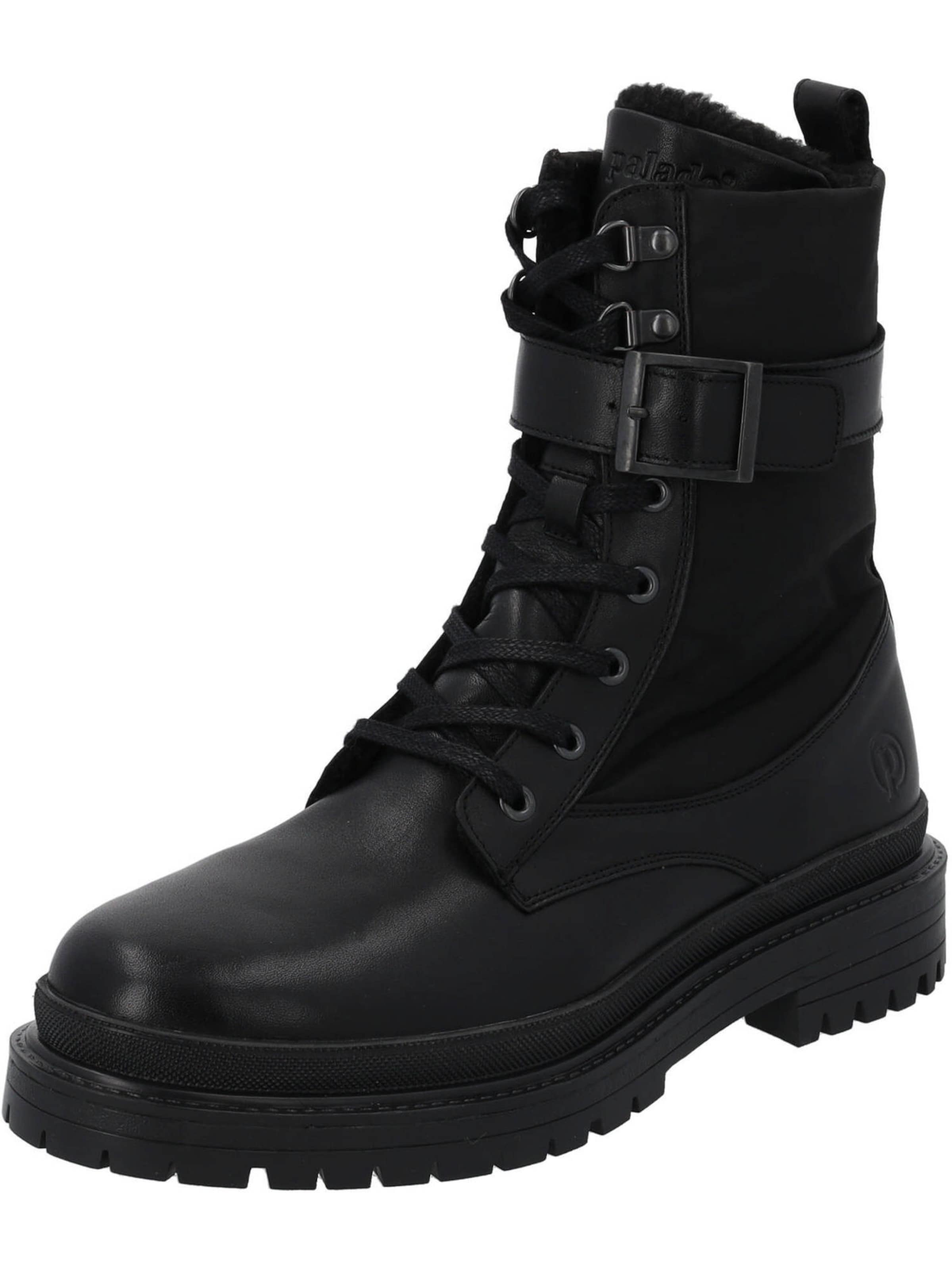 Palado Сапоги на шнуровке 'Jamred' в Черный: спереди