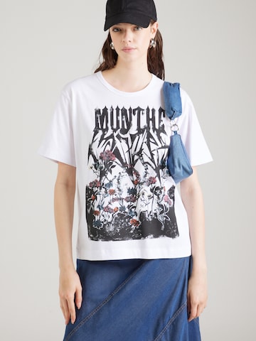 Munthe T-Shirt 'PRIZE' in Weiß: Vorderseite
