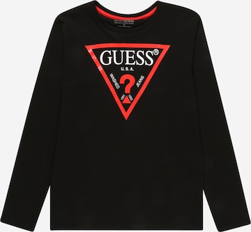 GUESS قميص بلون أسود: الأمام