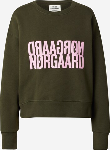 Sweat-shirt 'Tilvina' MADS NORGAARD COPENHAGEN en vert : devant