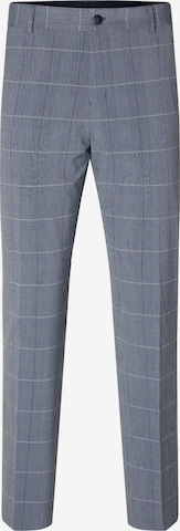 SELECTED HOMME Slim fit Pleated Pants in Blue: front