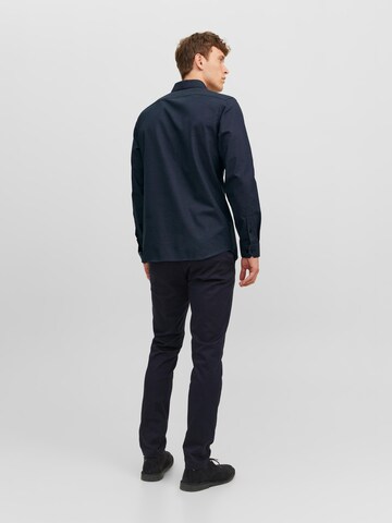 JACK & JONES Slim Fit Hemd 'Parker' in Blau