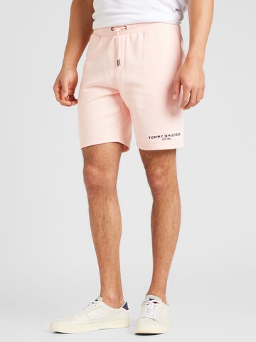 Regular Pantalon TOMMY HILFIGER en rose : devant