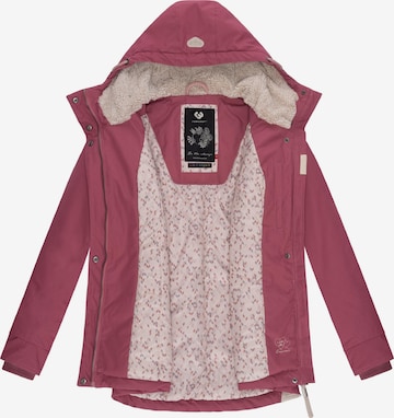 Ragwear Winter Jacket 'Monade' in Pink