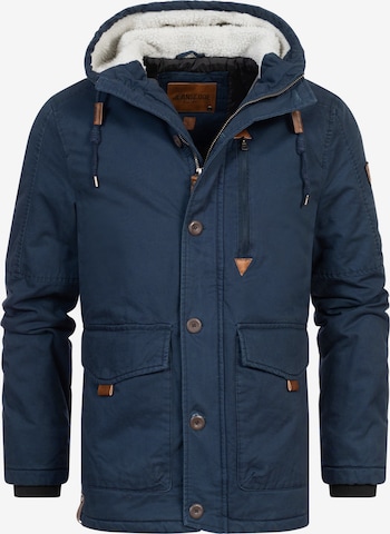 INDICODE JEANS Winter Jacket ' Crossing ' in Blue: front