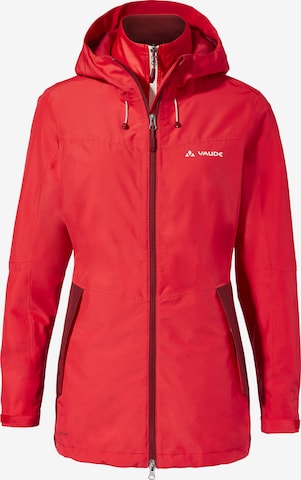 VAUDE Outdoorjas 'Valsorda' in Rood: voorkant