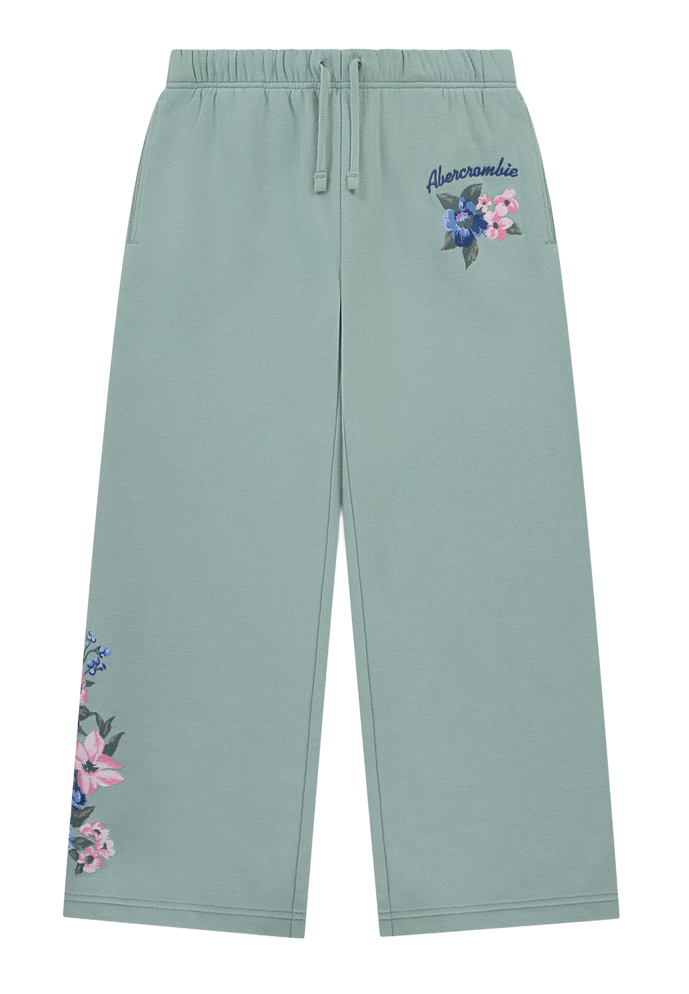 Wide leg Pantaloni di Abercrombie & Fitch in verde: frontale