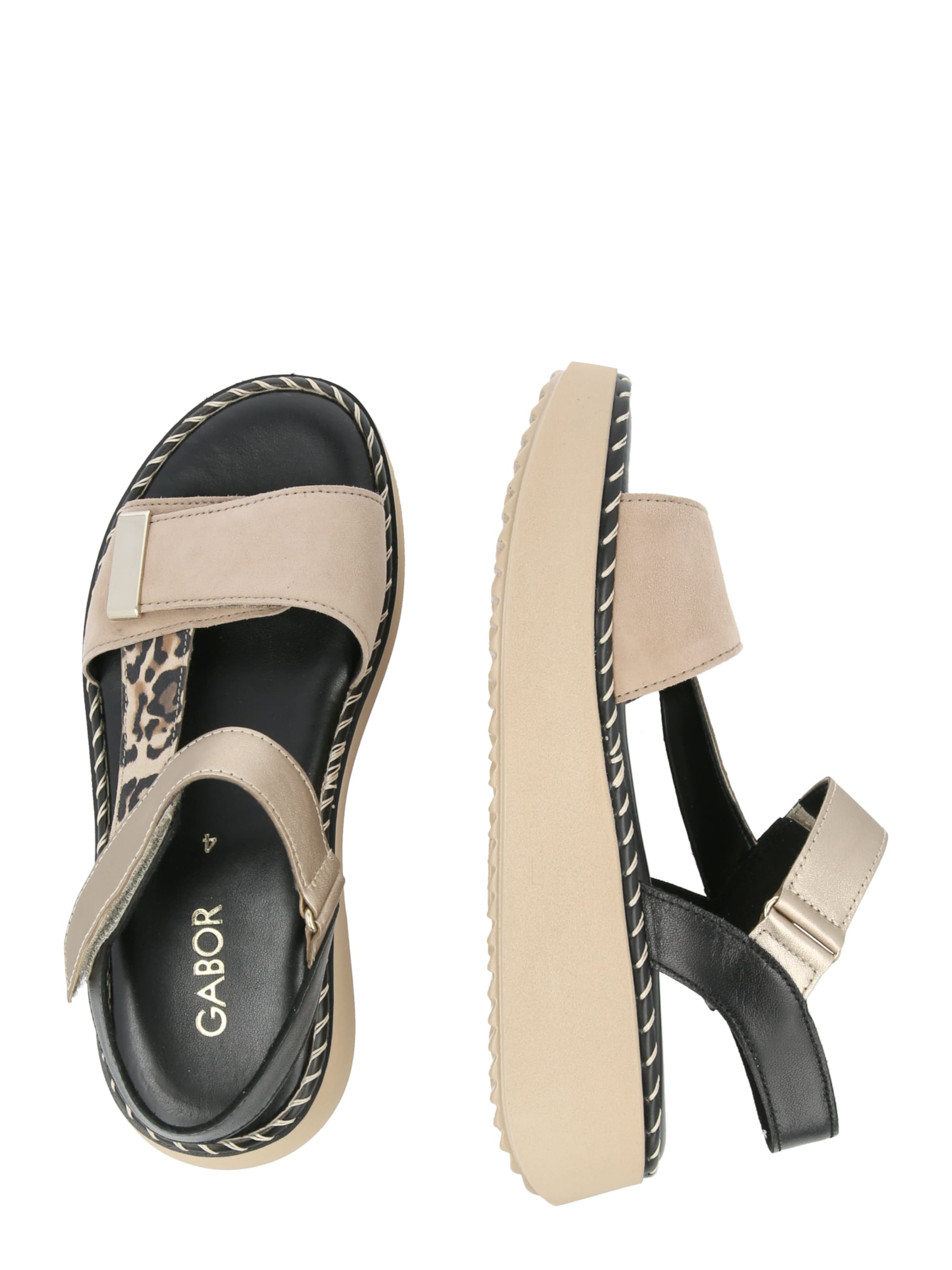 GABOR Páskové sandály – béžová