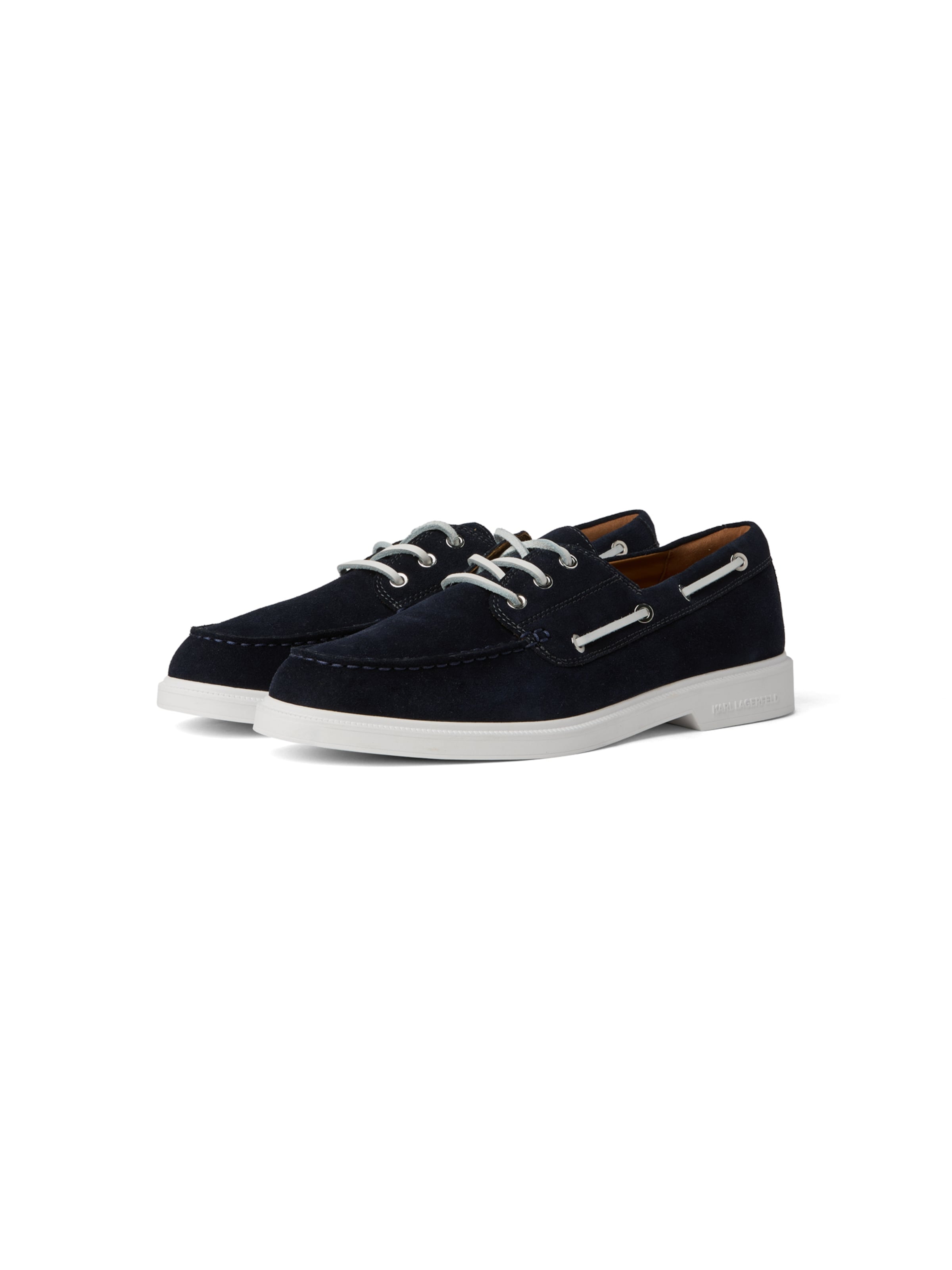 Karl Lagerfeld Moccasin ' KORI BOAT ' in Blue: front
