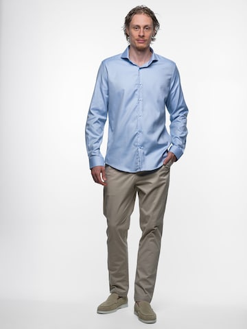 Slim fit Camicia business 'Twill' di Vercate in blu
