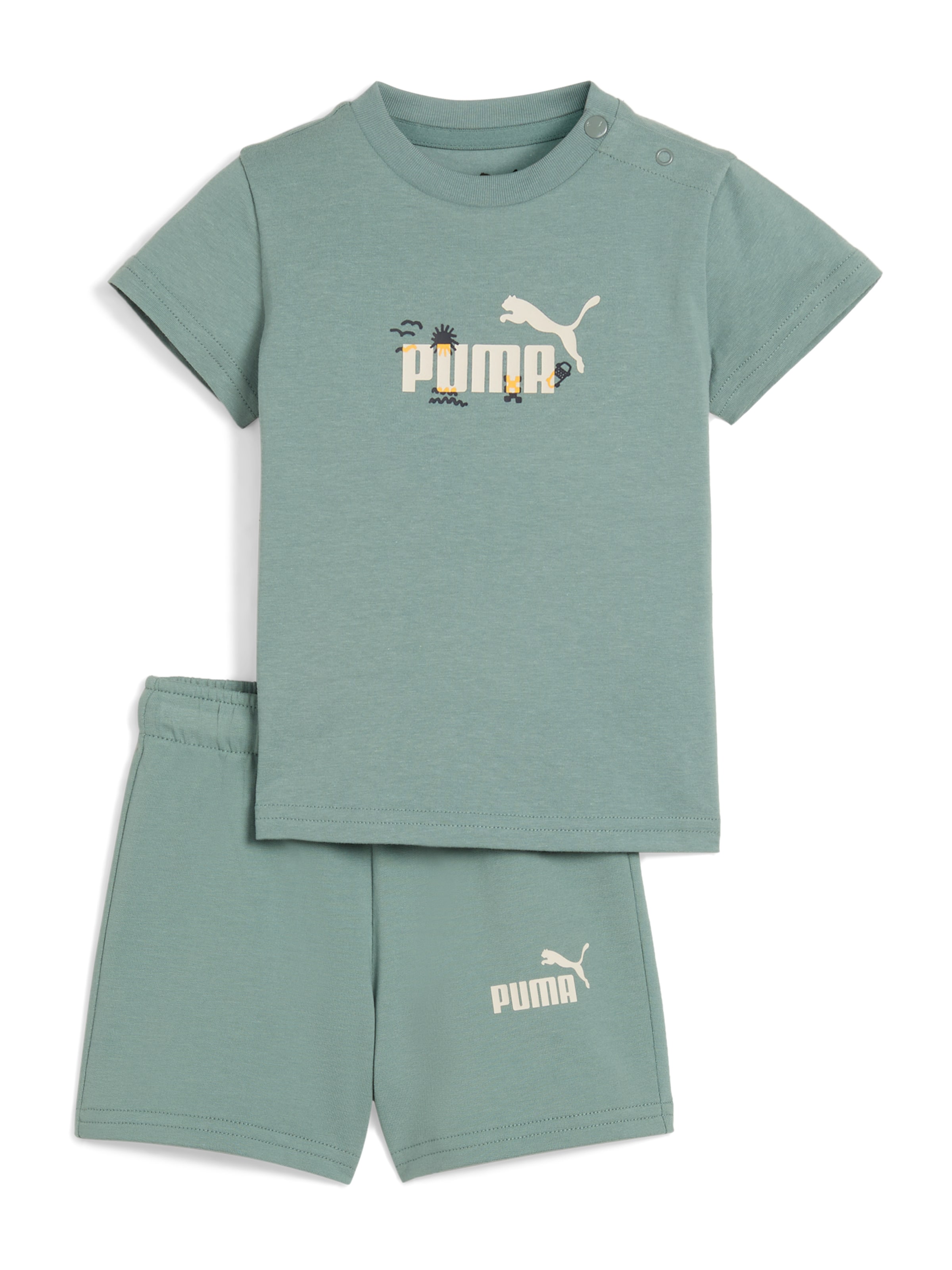 PUMA Komplet 'Minicats Sandy Adventures' | zelena barva: sprednja stran