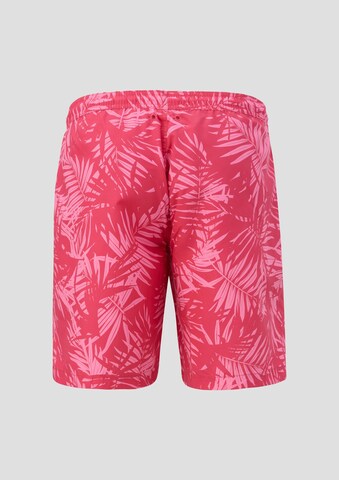 s.Oliver Red Label Big & Tall Swim Trunks in Red