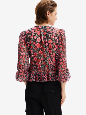 Desigual - Blusa 'Plumetis' en negro