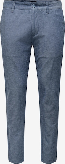 Only & Sons Pantalon chino 'MARK' en bleu-gris, Vue avec produit