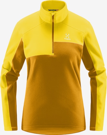 Haglöfs Athletic Fleece Jacket 'Buteo' in Yellow: front