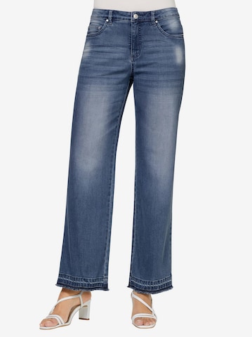 Wide leg Jeans di heine in blu: frontale