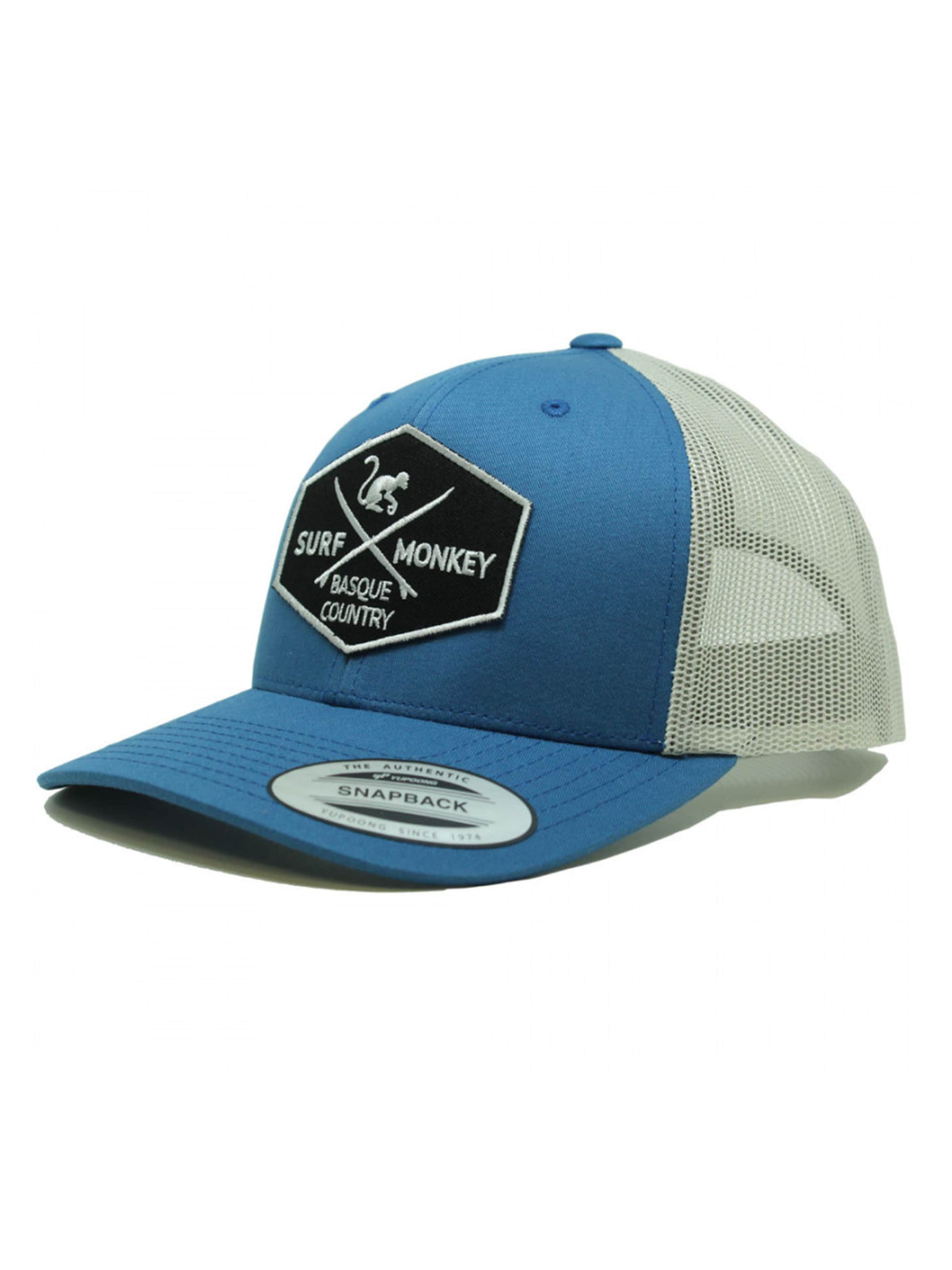 Surf Monkey Sportcap‌ in Blau: Vorderseite
