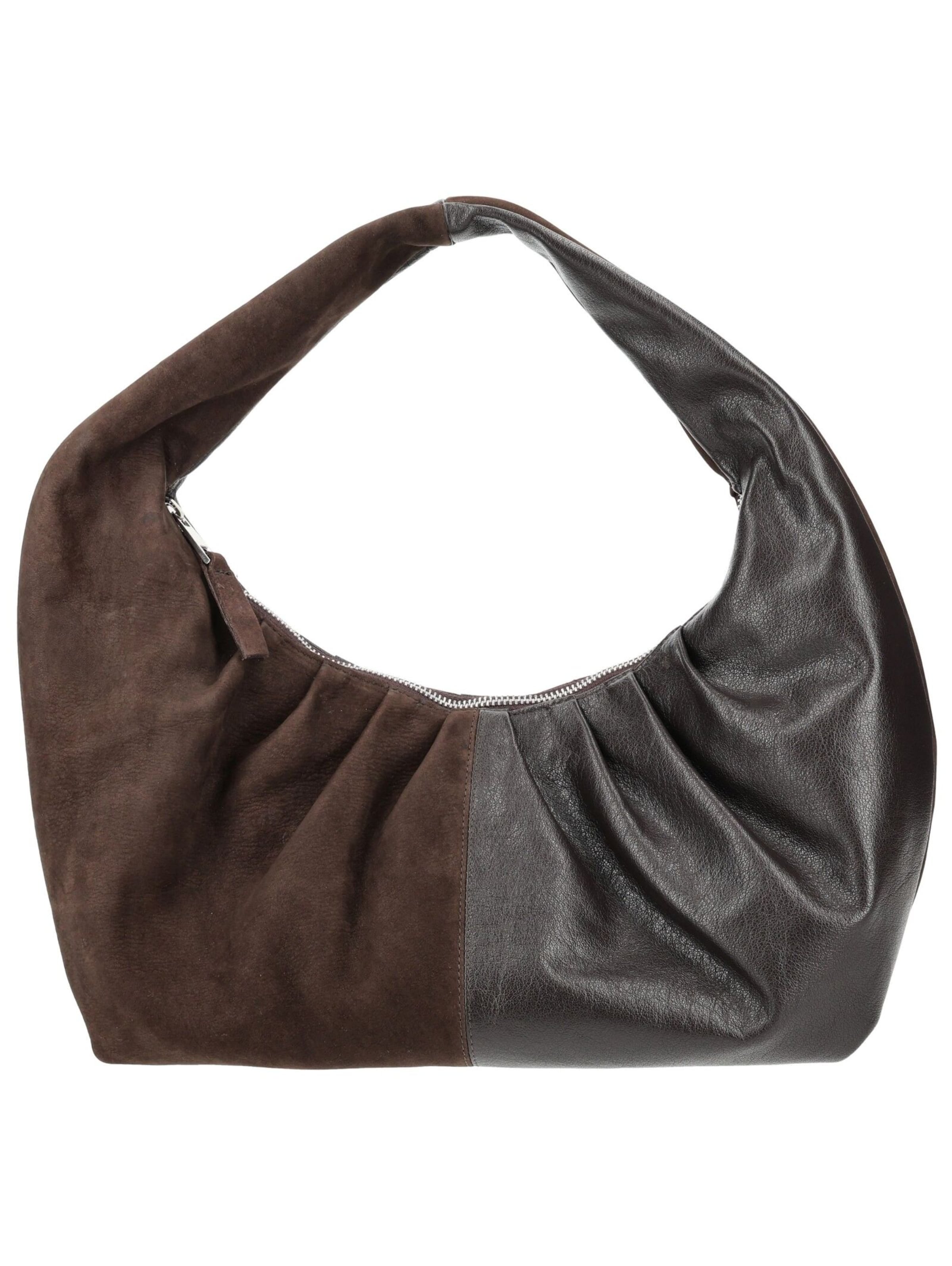 Sac bandoulière NÚNOO en marron : devant