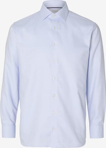 SELECTED HOMME Regular fit Button Up Shirt 'Duke' in Blue: front