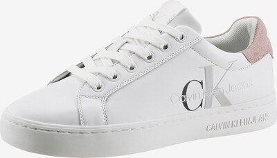 Calvin Klein Jeans Baskets basses en gris clair / rose / noir / blanc, Vue avec produit